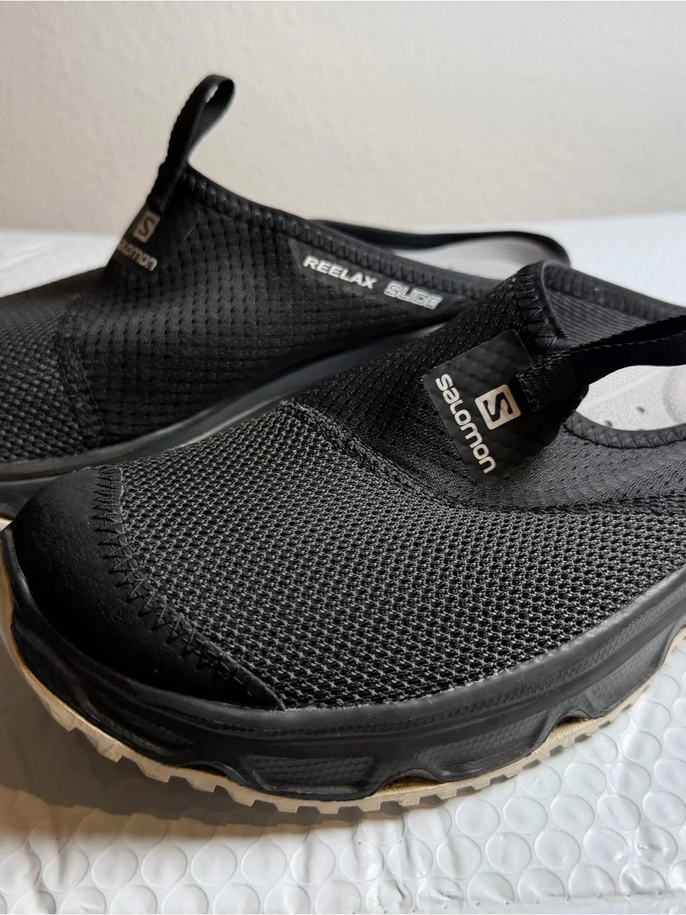 Salomon Reelax Slide 6.0 Recovery Shoes Black Men’s US 8.5 EU 42 Slip On